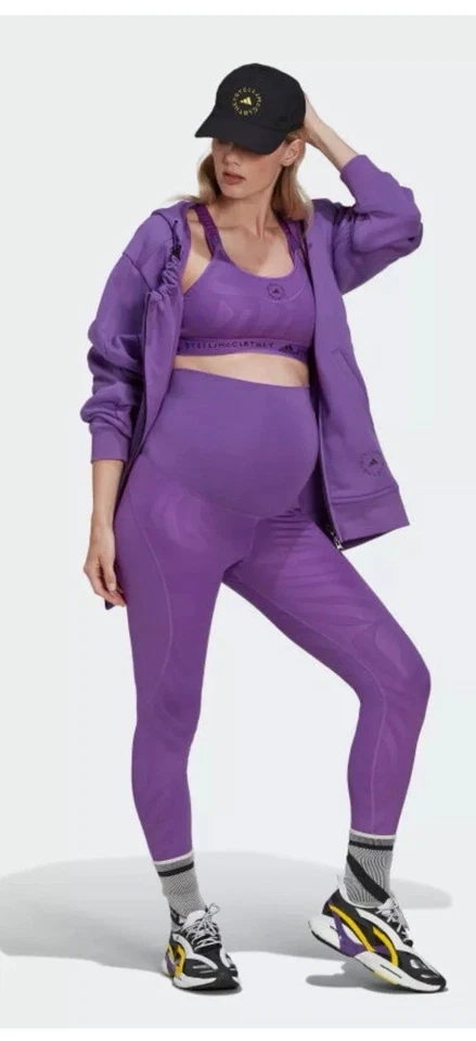 Women's Training Adidas Multi Sport Maternity Leggings Black GL1388 - US Size S - Image 2 of 4