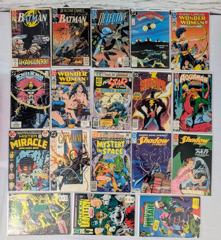 DC Comics Bronze Age & 90s Lot 18 Batman Wonder Woman