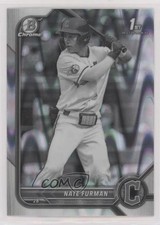 2022 Bowman Draft Chrome Black & White RayWave Refractor Nate Furman 0md