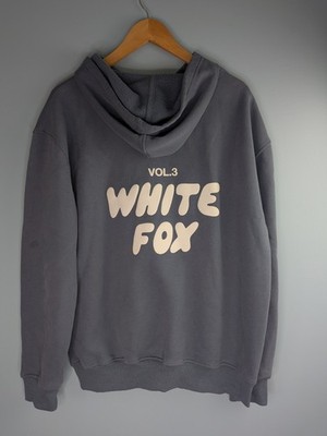 White Fox Vol.3 Women's Pullover Hoodie Size S/M Ocean Blue