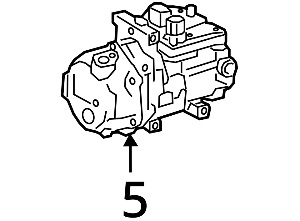 Compresor de aire acondicionado motor 2ARFXE 4 cilindros compatible con 13-18 AVALON 790835 Foto 4 de 4