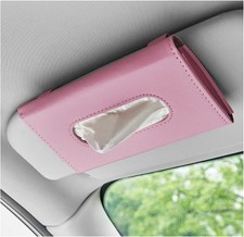 Car Visor Tissue Holder Leather Auto Paper Towel Case Sun Visor Napkin