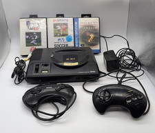 16 - BIT Sega Mega Drive Console Bundle - Games - Leads - 2 Controllers - Tested