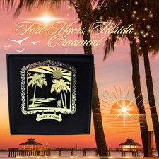 Fort Myers Florida Brass Ornament, Personaliz...
