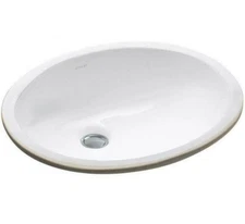 Kohler Caxton Undermount Bathroom Sink - White (K-2209-0) Oval, Undermount Sink