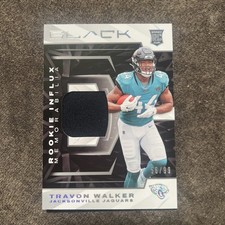2022 PANINI BLACK TRAVON WALKER RC ROOKIE INFLUX JERSEY PATCH #'D /99 JAGUARS