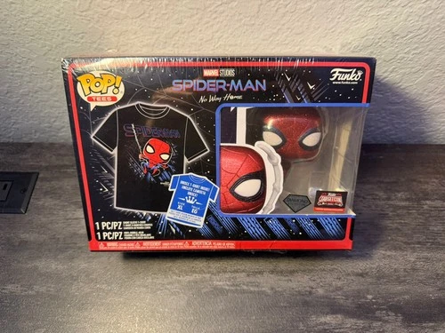 Funko Pop And XL Tee: DIAMOND Spider-Man No Way Home Target Con 2023 Exclusive!