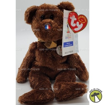 Ty Beanie Babies Champion the Bear France World Cup 2002
