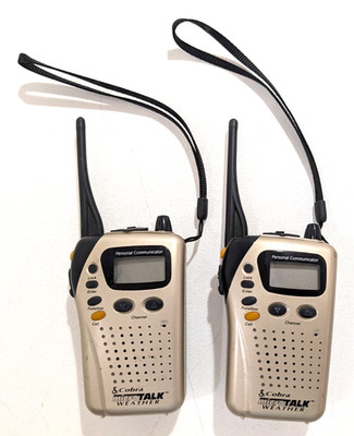 PAIR OF WORKING COBRA MICRO TALK FRS-310 WX Weather Walkie Talkies RADIOS 14 CH