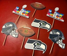 Super Bowl 60 Seattle  Seahawks CupCake Toppers