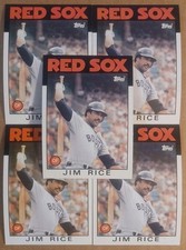 1986 TOPPS #320 BOSTON RED SOX JIM RICE HOF [5] NM/MT 06988