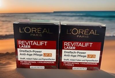 2x50ml Loreal Paris Revitalift Laser LSF 20 Tagescreme 2x50ml Neu OVP