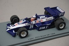 1:43 Spark S7416 Ligier JS23 Brazilian GP 1984 #25 F. Hesnault
