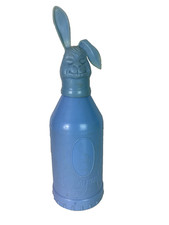 Vintage 50s Blue Bunnymuff Baby Bottle Holder Belton Product Made in England