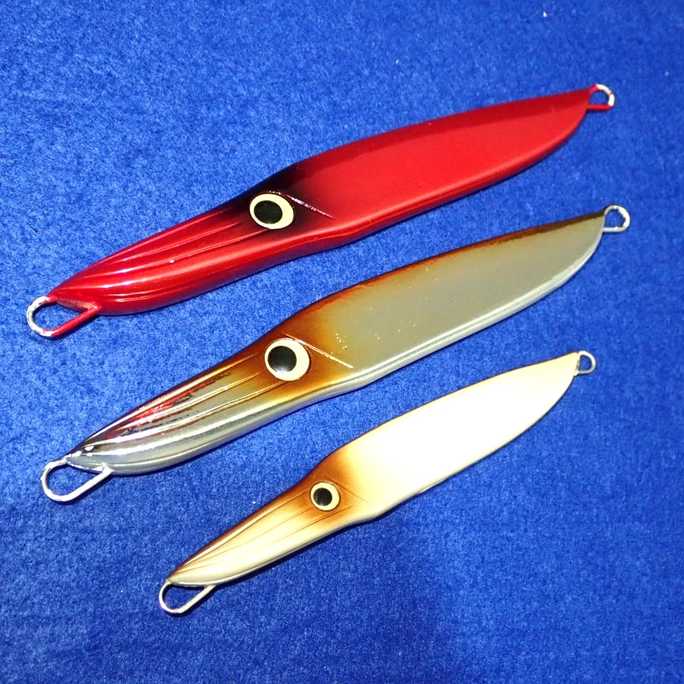 Señuelo descontinuado JDM BASSDAY GESO METAL X 8 forma de calamar plantilla fundición y jigging Foto 3 de 4