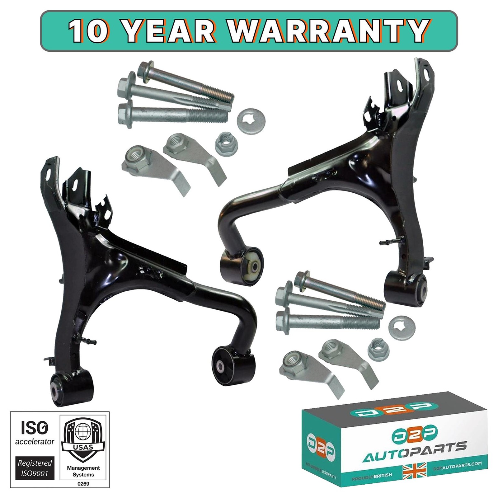 REAR UPPER LH RH WISHBONE CONTROL ARMS WITH FITTINGS  KIT FOR DISCOVERY 3/4 L319