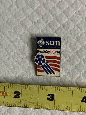 Sun Microsystems lapel pin from 1994 FIFA World Cup hosted in United States.