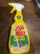 Turtle Wax ZIP WAX Vintage 1983 Auto Car Wash Shines as it Washes 18 oz