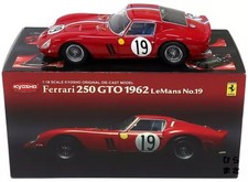 1/18 Ferrari 250 GTO 1962 LeMans 19 Red Diecast 08432A Box Jacket Case Issues