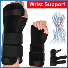 Wrist Support Brace Sprain Forearm Splint Strap Protector Arthritis Pain Relief