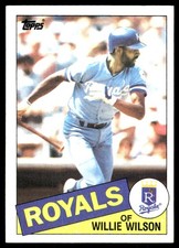 Willie Wilson 1985 Topps #617 Royals MLB READ FREE SHIPPING AutographDen