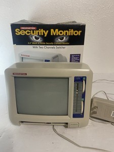Remington Security Monitor TV Two Channel 5.5” Black & White Working