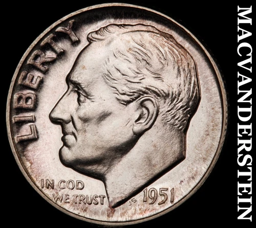 1951 Roosevelt Dime- Choice Gem Proof Luster #i2039