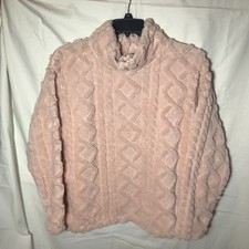 Eddie Bauer Large Women  s Cable Fleece Pullover