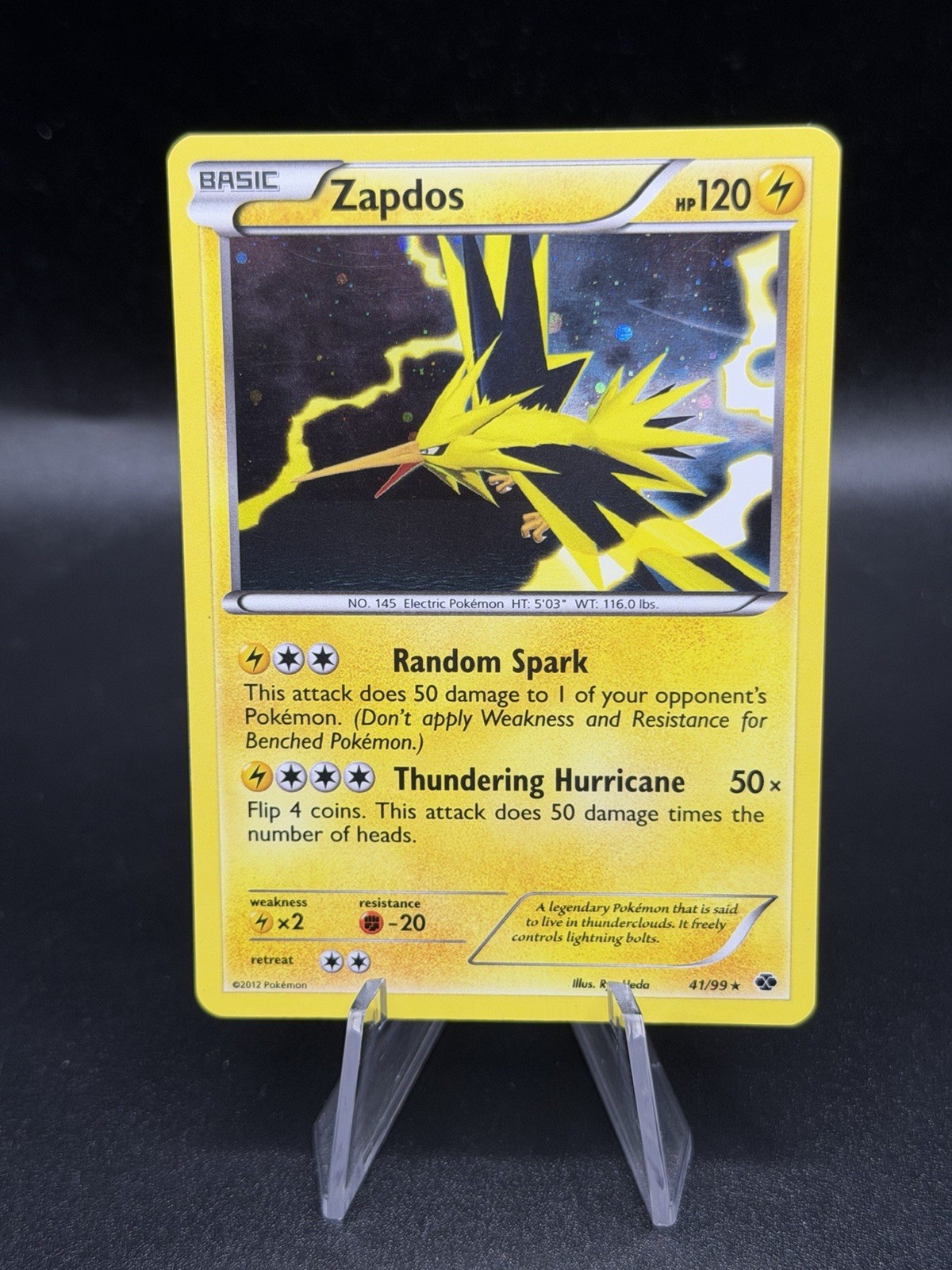 Zapdos 41/99 Next Destinies Holo Rare Pokemon Card DMG JA3