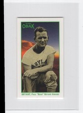 #18 2011 Tri Star Obak Mini GREEN  Bear Bryant 24/25 Alabama Crimson Tide