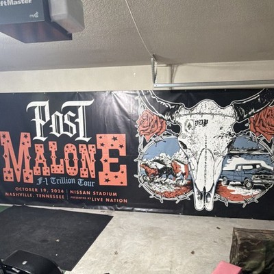 Post Malone F-1 Trillion Tour Large Modern Event Poster Nashville Oct 19 2024