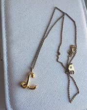 Missoma Curly Molten Mini Initial Necklace - L
