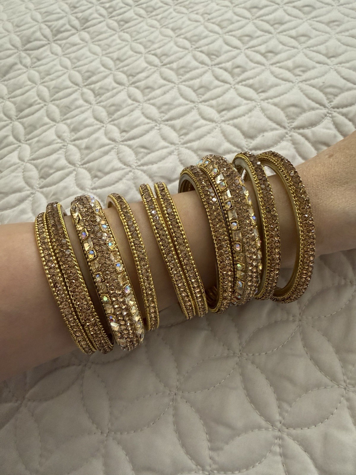 Gold Bangle Bracelets - image 2