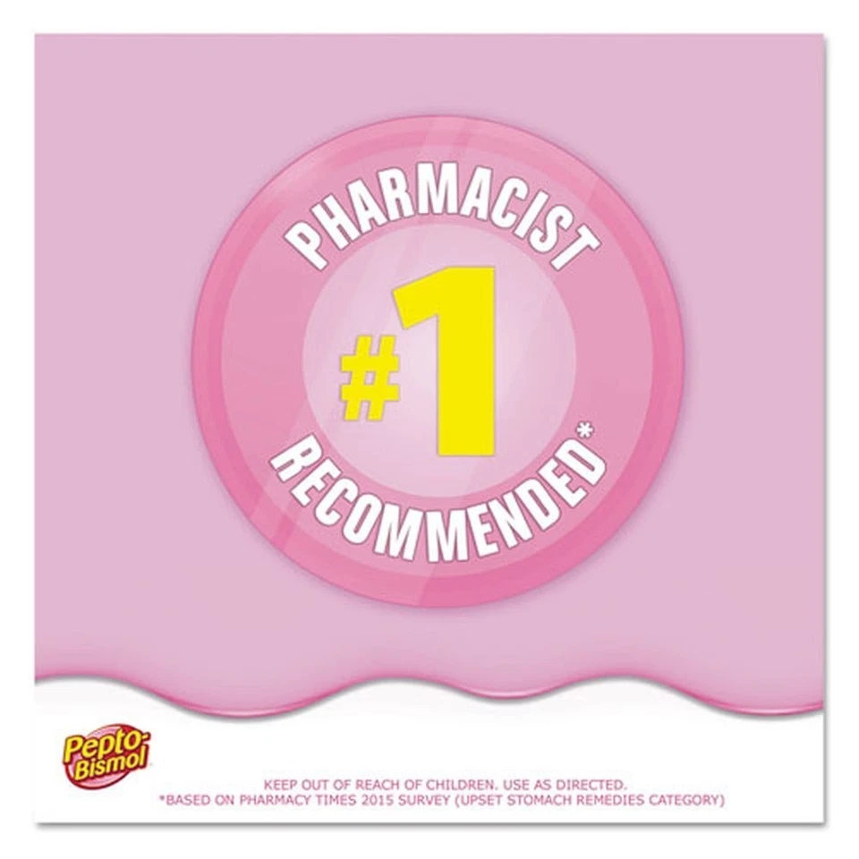 Pepto-Bismol 3977 Comprimidos Masticables - Sabor Original (30/BX, 24 BX/CT) Nuevo Foto 4 de 4