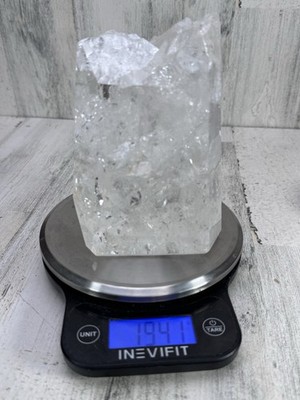 Fire And Ice Clear Quartz With Rainbows Brazilian AAA+ 297g 105