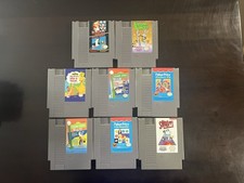 Nintendo NES Lot Of 8 Bugs Bunny Birthday Blowout Sesame Street Fisher Price