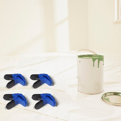 4PCS Magnetic Clips for Holding Paint Brushes and Drop Cloths during DIY