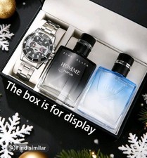 Mens Business Fashion Watch and Perfume Gift Set for Him