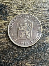 1965 Czechoslovakia 50 Haleru Actual Coin TB4049*