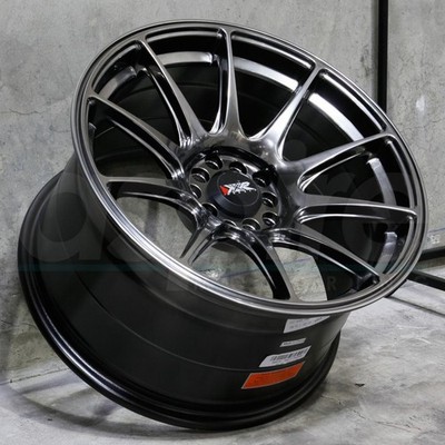18x10 Chromium Black Wheels XXR 527R 5x114.3 35 (Set of 4)  73.1