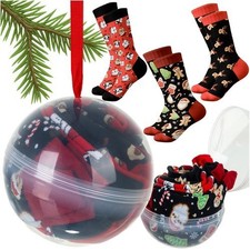 Weihnachtssocken 3er-Set  Gr&ouml;&szlig;e 38&ndash;43 Unisex Baumwolle Geschenk