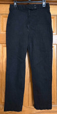 BGC Pants Black Size 16 Stretch Cotton Tapered Leg High Waist VTG Minimalist USA
