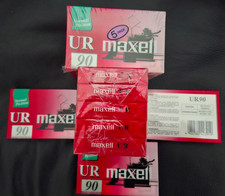 Maxell UR-90  Normal position Audio Cassette  90min   13 Sealed Tapes