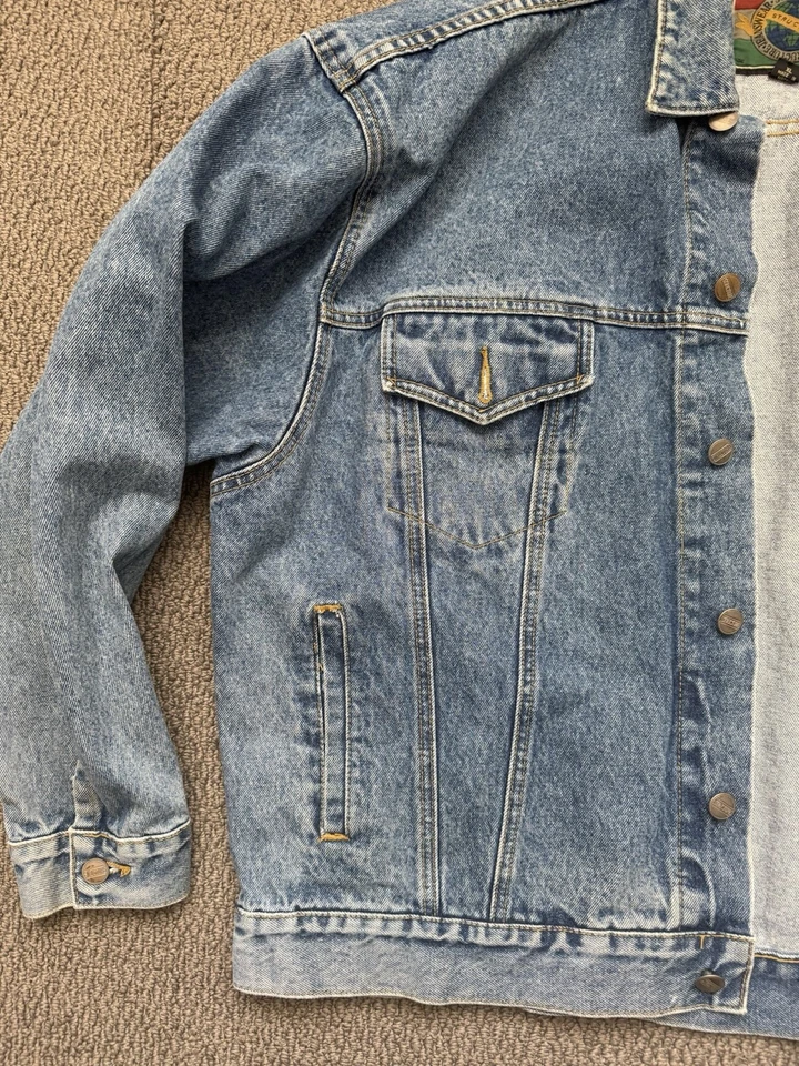 Preowned Vintage STRUCTURE denim trucker jacket Size XL - Image 4 of 4