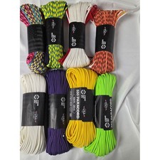 550 Paracord Utility Rope - Yellow, Green, White, Purple, Orange, Multicolor