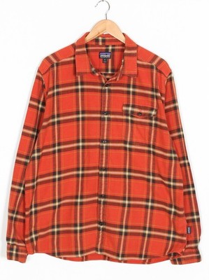 Patagonia Lightweight Fjord Flannel Shirt Men Size XL Long Sleeve WVR3557