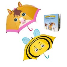 ShedRain Marcella Kids Umbrella Bee Pony Storybook 3-Piece Gift Set