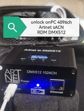 2 Port 1024CH Artnet sACN RDM - DMX512 Node light controller Unlock MA2 4096CH