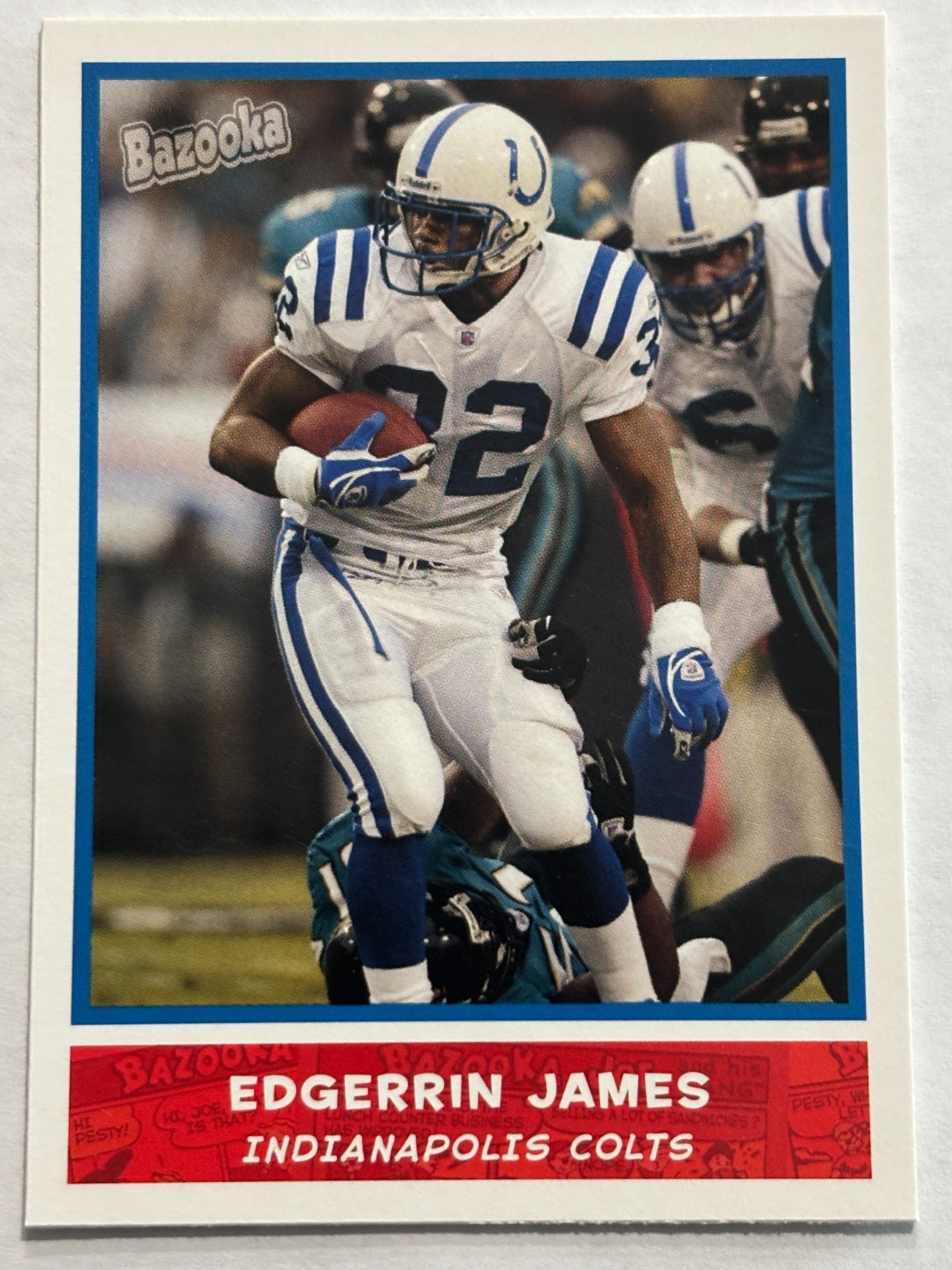 2004 Bazooka #48 Edgerrin James Indianapolis Colts