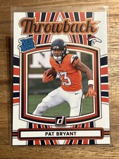 Panini 2025 Donruss Rated Rookie Throwback Pat Bryant #39 Football Card. rookie card picture